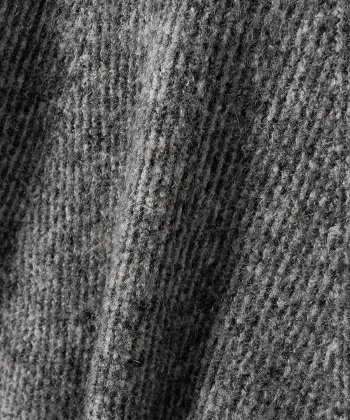 NONBLANK(ノンブランク)の「ツートーンジップアップニット_CHARCOAL(ニット/セーター・メンズ・その他・MEDIUM/LARGE/X-LARGE)」の2枚目の写真