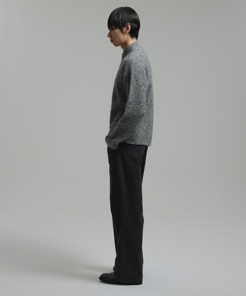 NONBLANK(ノンブランク)の「ツートーンジップアップニット_CHARCOAL(ニット/セーター・メンズ・その他・MEDIUM/LARGE/X-LARGE)」の9枚目の写真