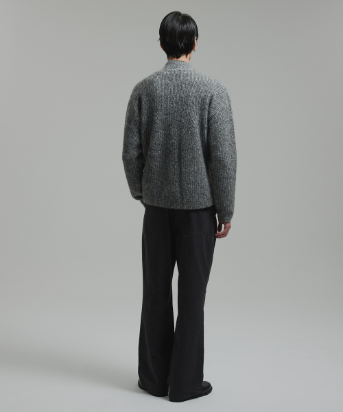 NONBLANK(ノンブランク)の「ツートーンジップアップニット_CHARCOAL(ニット/セーター・メンズ・その他・MEDIUM/LARGE/X-LARGE)」の10枚目の写真