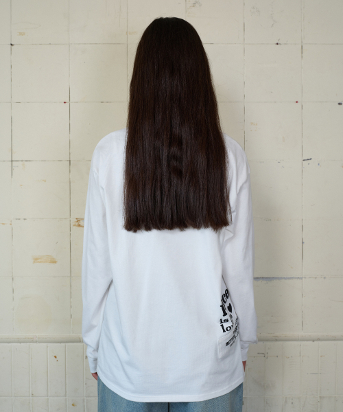 MOODBETTER(ムード ベター)の「POCKET LETTERING LONG SLEEVE WHITE(Tシャツ/カットソー・レディース・その他・FREE)」の4枚目の写真
