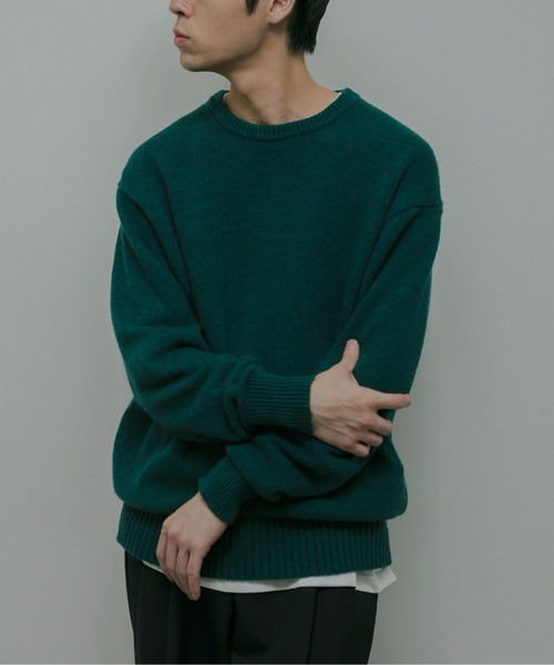 URBAN RESEARCH DOORS（アーバンリサーチドアーズ）の「Lamb Wool Crew-Neck Knit（ニット/セーター・メンズ・チャコールグレー/オレンジ/グリーン・LARGE/MEDIUM）」の22枚目の写真