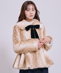 WILLSELECTION（ウィルセレクション）の「ペプラムエコファーショートコート（その他アウター）」