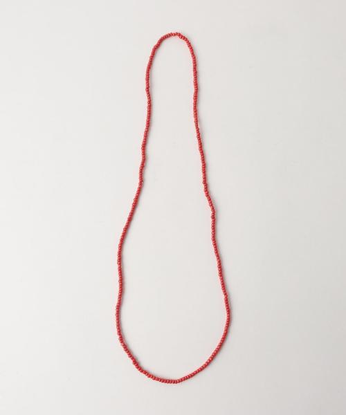 coen(コーエン)の「ハンドメイドビーズネックレス(ネックレス・メンズ・ブラック/ナチュラル/レッド/イエロー/ターコイズブルー・フリー)」の5枚目の写真