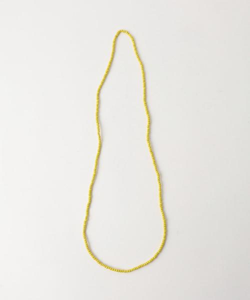 coen(コーエン)の「ハンドメイドビーズネックレス(ネックレス・メンズ・ブラック/ナチュラル/レッド/イエロー/ターコイズブルー・フリー)」の1枚目の写真