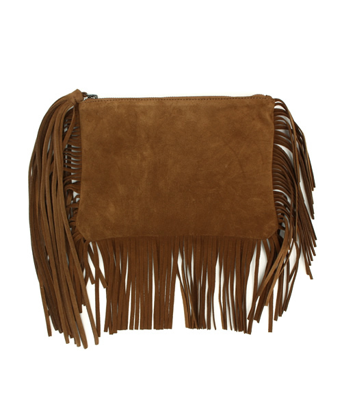 HELIOPOLE(エリオポール)の「【GINGER 6月号掲載】SANDIE PRAUX フリンジクラッチバッグ(クラッチバッグ・レディース・グリーン/ゴールド/グレー・FREE)」の11枚目の写真