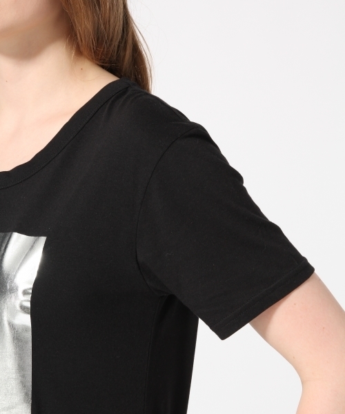 HARE(ハレ)の「スクエアハクプリントTEE(HARE)(Tシャツ/カットソー・レディース・ブラック/ホワイト・FREE)」の8枚目の写真