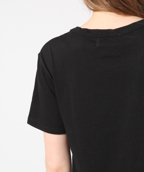 HARE(ハレ)の「スクエアハクプリントTEE(HARE)(Tシャツ/カットソー・レディース・ブラック/ホワイト・FREE)」の10枚目の写真