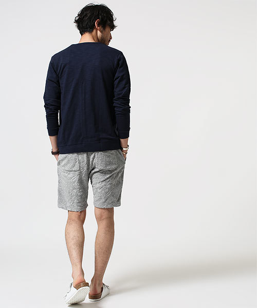 NANO universe（ナノユニバース）の「トロピカルパイルジャガードショーツ（その他パンツ・メンズ・グレー/カーキ/ネイビー・SMALL/LARGE/MEDIUM/X-LARGE）」の5枚目の写真