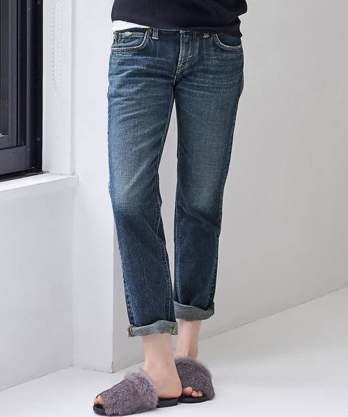 Lee（リー）の「[別注]CB LEE（リー）×GLR SLIM ストレート パンツ◆（デニムパンツ・レディース・コバルトブルー/ネイビー・X-SMALL/MEDIUM/SMALL）」の2枚目の写真