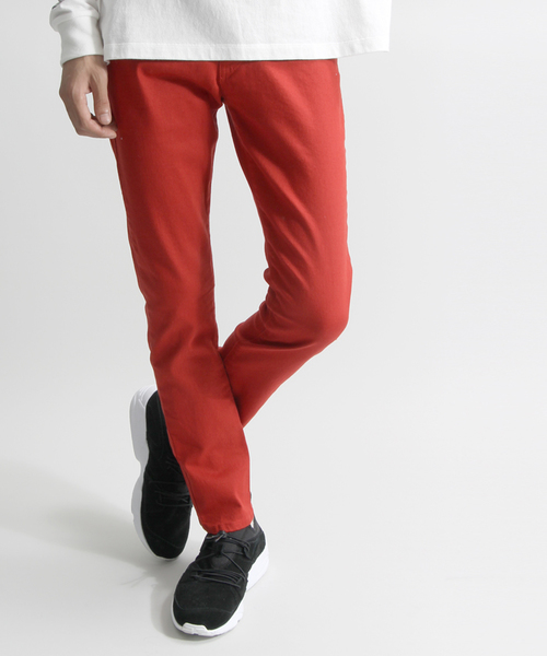 WEGO(ウィゴー)の「WEGO/ストレッチツイルスキニーパンツ(その他パンツ・メンズ・ベージュ/ネイビー/カーキ/ブラック/レッド/その他1/ブルー/ワイン・MEDIUM/LARGE/SMALL)」の7枚目の写真