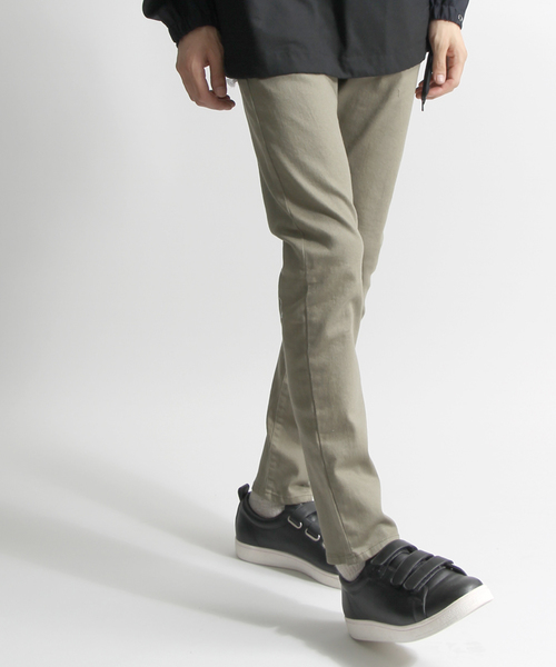 WEGO(ウィゴー)の「WEGO/ストレッチツイルスキニーパンツ(その他パンツ・メンズ・ベージュ/ネイビー/カーキ/ブラック/レッド/その他1/ブルー/ワイン・MEDIUM/LARGE/SMALL)」の4枚目の写真