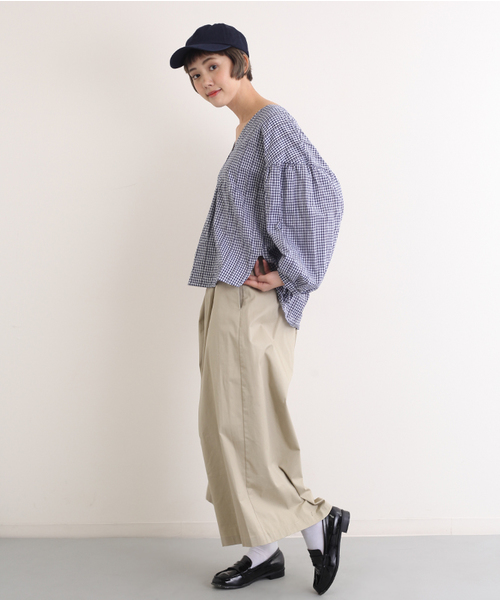 MERLOT（メルロー）の「ギンガムバルーン袖トップス4879（その他トップス・レディース・ネイビー/レッド/ブラック・FREE）」の16枚目の写真