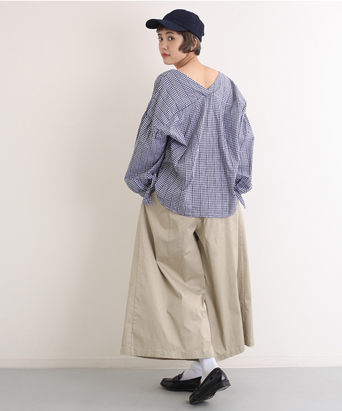 MERLOT（メルロー）の「ギンガムバルーン袖トップス4879（その他トップス・レディース・ネイビー/レッド/ブラック・FREE）」の17枚目の写真