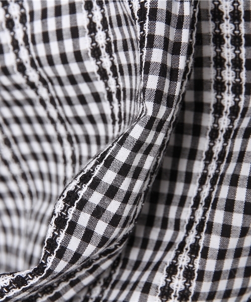 MERLOT（メルロー）の「ギンガムバルーン袖トップス4879（その他トップス・レディース・ネイビー/レッド/ブラック・FREE）」の10枚目の写真