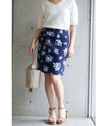 laboratory work | 花柄プリントチューリップ風スカート(スカート)