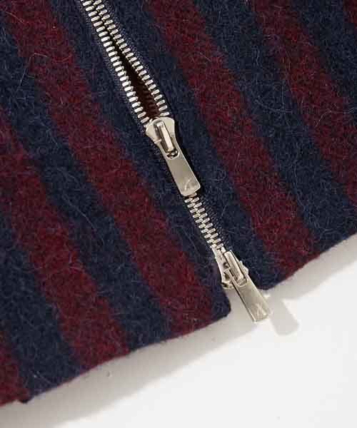 AMERICAN RAG CIE（アメリカンラグシー）の「RICCERI ウール ストライプブルゾン（ブルゾン・メンズ・バーガンディー・1/2）」の7枚目の写真