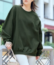 GILDAN | ギルダン USAオーバーサイズ ロングスリーブプルオーバークルースウェット(スウェット)