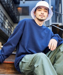 GILDAN | ギルダン USAオーバーサイズ ロングスリーブプルオーバークルースウェット(スウェット)