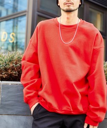GILDAN | ギルダン USAオーバーサイズ ロングスリーブプルオーバークルースウェット(裏起毛)(スウェット)