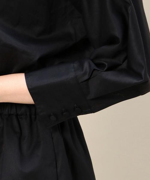 BEAUTY&YOUTH UNITED ARROWS(ビューティーアンドユースユナイテッドアローズ)の「BY コットンギャザーVネックドルマンスリーブワンピース ◆(ワンピース・レディース・ベージュ/オレンジ系その他/ネイビー・FREE)」の10枚目の写真