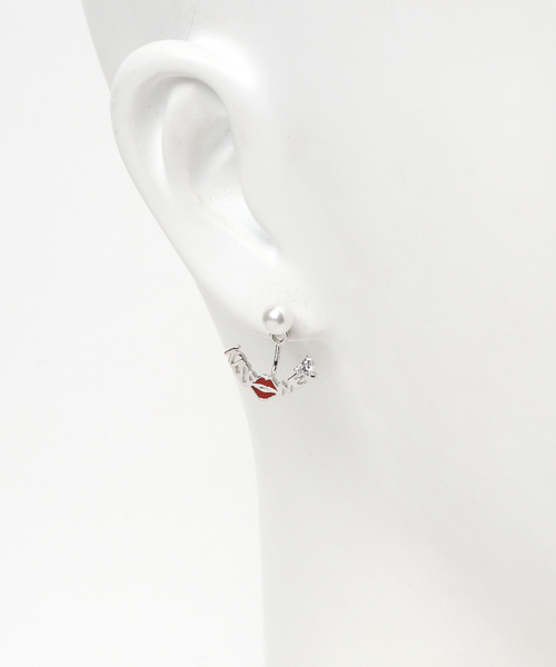 Fone（エフワン）の「Fone KISSME ピアス（ピアス（両耳用）・レディース・シルバー/ゴールド・ONE SIZE）」の4枚目の写真