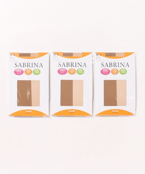 SABRINA(サブリナ)の「【SABRINA】なめらかゾッキパンスト 3足組(タイツ/ストッキング・レディース・ブラック/ナチュラル/ベージュ系その他4/ブラウン系その他・L~LL/M~L)」の2枚目の写真