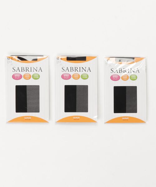SABRINA(サブリナ)の「【SABRINA】なめらかゾッキパンスト 3足組(タイツ/ストッキング・レディース・ブラック/ナチュラル/ベージュ系その他4/ブラウン系その他・L~LL/M~L)」の1枚目の写真