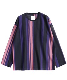 SHAREEF | BE MALTI STRIPE L/S PULL-OVER(Tシャツ/カットソー)