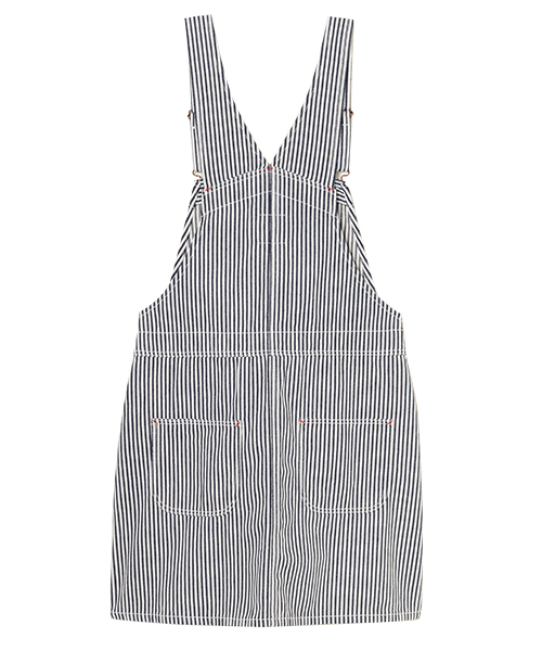 Candy Stripper（キャンディストリッパー）の「OVERPLAY HICKORY JUMPER スカート（ジャンパースカート・レディース・ライトインディゴブルー/インディゴブルー・1/2）」の10枚目の写真