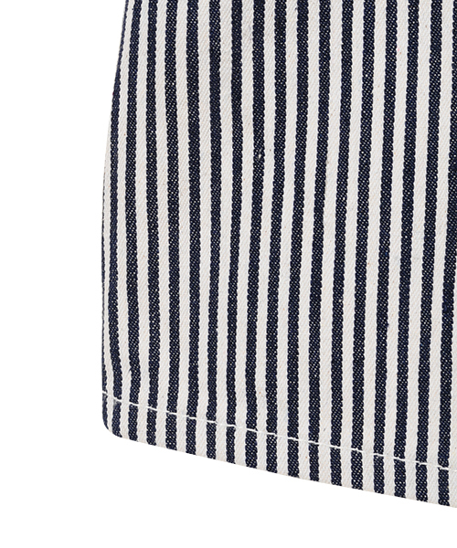 Candy Stripper（キャンディストリッパー）の「OVERPLAY HICKORY JUMPER スカート（ジャンパースカート・レディース・ライトインディゴブルー/インディゴブルー・1/2）」の8枚目の写真