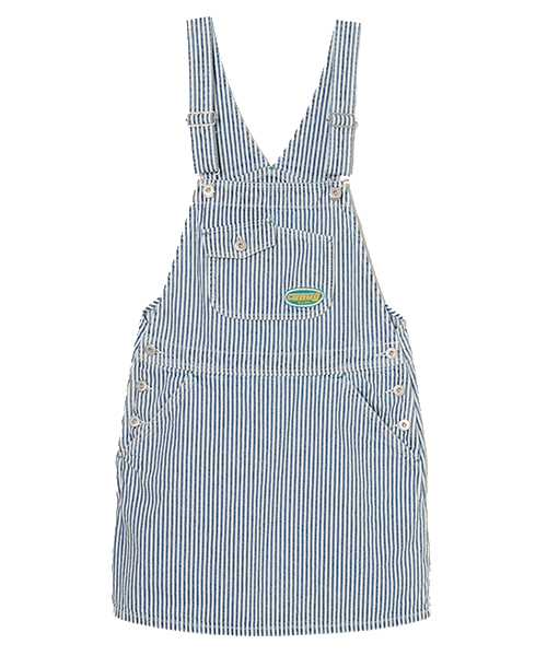 Candy Stripper（キャンディストリッパー）の「OVERPLAY HICKORY JUMPER スカート（ジャンパースカート・レディース・ライトインディゴブルー/インディゴブルー・1/2）」の14枚目の写真