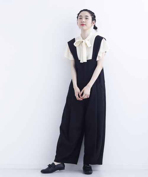 merlot plus（メルロープリュス）の「フリルスリーブブラウス7567（シャツ/ブラウス・レディース・グリーン/アイボリー/ブラック・FREE）」の7枚目の写真