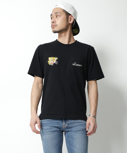 M＆S（エムアンドエス）の「バック刺繍デザインベトTシャツ（Tシャツ