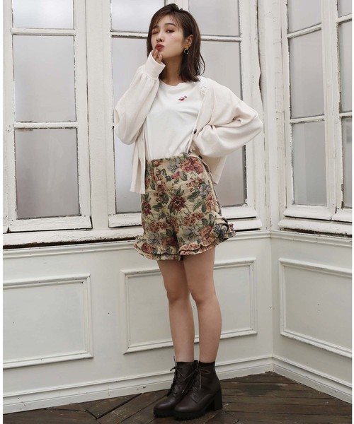 one after another NICE CLAUP(ワンアフターアナザーナイスクラップ)の「サーマルVあきカーディガン(カーディガン/ボレロ・レディース・グレー/ピンク/アイボリー/ベージュ系その他・FREE)」の15枚目の写真