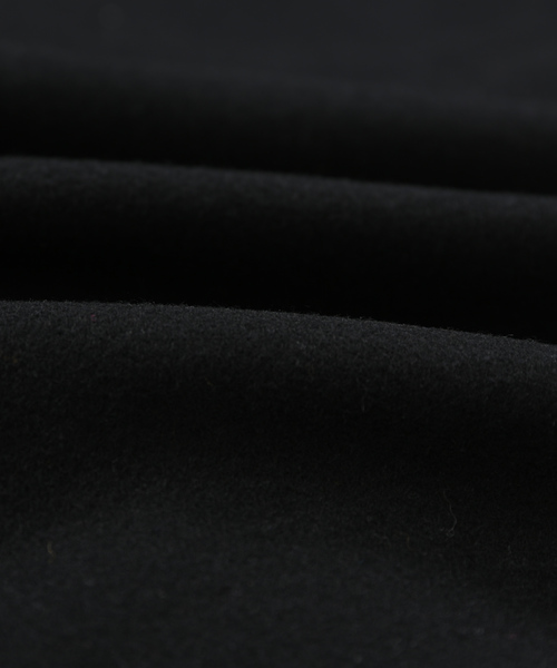 Audience（オーディエンス）の「ウールメルトン 比翼ステンカラー ロングコート（ステンカラーコート・メンズ・ブラック/ネイビー/キャメル/チャコール・M/L/XL）」の9枚目の写真