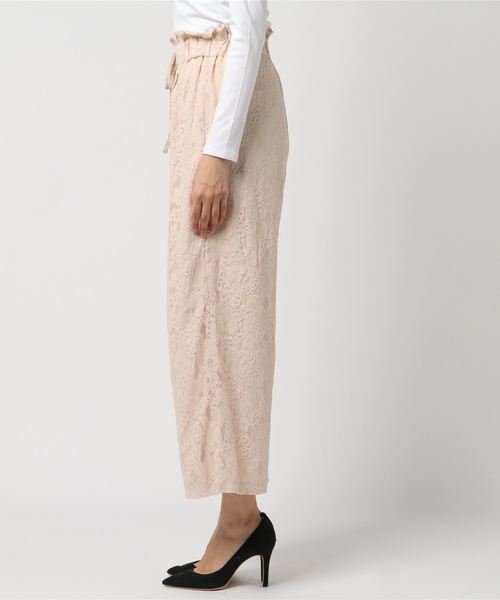flower（フラワー）の「ブレスレースパンツ2（その他パンツ・レディース・ベージュ/ピンク・FREE）」の4枚目の写真