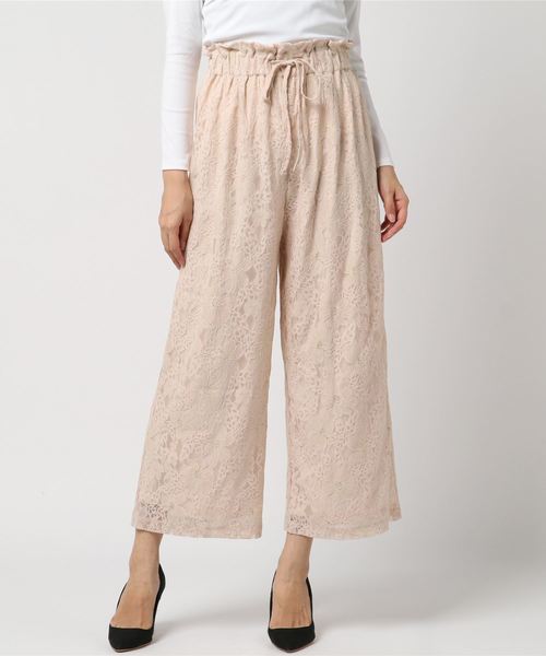 flower（フラワー）の「ブレスレースパンツ2（その他パンツ・レディース・ベージュ/ピンク・FREE）」の12枚目の写真
