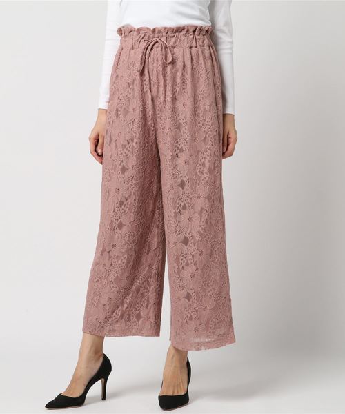 flower（フラワー）の「ブレスレースパンツ2（その他パンツ・レディース・ベージュ/ピンク・FREE）」の11枚目の写真