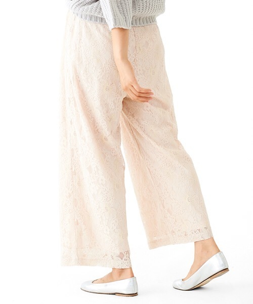 flower（フラワー）の「ブレスレースパンツ2（その他パンツ・レディース・ベージュ/ピンク・FREE）」の10枚目の写真