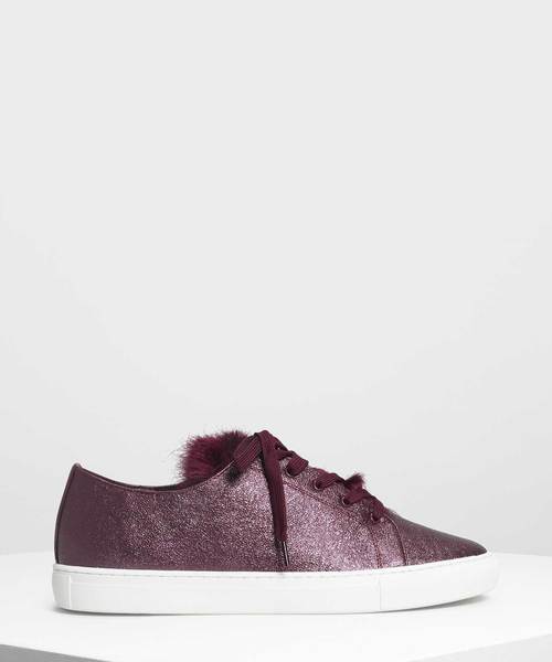 CHARLES & KEITH(チャールズ & キース)の「メタリックスニーカー / Metallic Sneakers(スニーカー・レディース・ライトグレー/パープル/ブルー・22.5cm/23cm/23.5cm/24.5cm/25cm/25.5cm)」の3枚目の写真