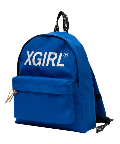 X-girl(エックスガール)の「LOGO BACKPACK(バックパック/リュック・レディース・ブラック/レッド/ブルー・ONE SIZE)」の2枚目の写真