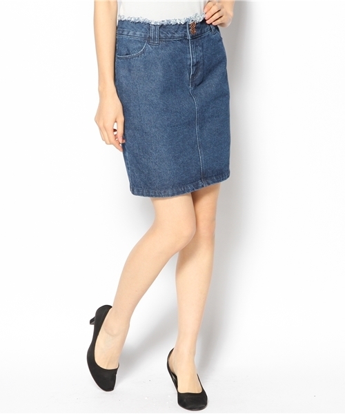 Kastane（カスタネ）の「ウエスト裁ち切りスカート（スカート・レディース・ブルー/グレー/グリーン/ブラック・X-SMALL/SMALL/LARGE/MEDIUM）」の9枚目の写真