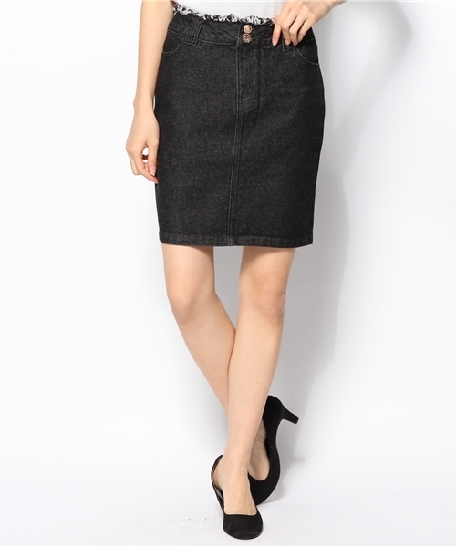 Kastane（カスタネ）の「ウエスト裁ち切りスカート（スカート・レディース・ブルー/グレー/グリーン/ブラック・X-SMALL/SMALL/LARGE/MEDIUM）」の13枚目の写真