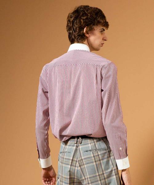 UNITED TOKYO(ユナイテッドトウキョウ)の「ストライプカラーバーシャツ(シャツ/ブラウス・メンズ・レッド/ブラック/ホワイト・1/2/3)」の6枚目の写真