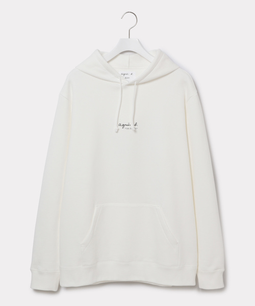 agnes b.（アニエスベー）の「[HOMME] HOODED PARKA WITH LOGO（パーカー・メンズ・ホワイト/ブラック/ミント・M/L/XL）」の5枚目の写真