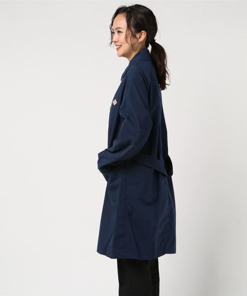 DANTON（ダントン）の「ダントン DANTON / ナイロンタフタステンカラーコート Nylon Taffta Staincollar Coat（ステンカラーコート・レディース・サンドベージュ/ネイビー/サックスブルー/ローズ・34/36）」の17枚目の写真