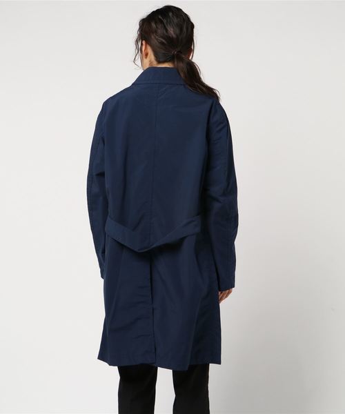 DANTON（ダントン）の「ダントン DANTON / ナイロンタフタステンカラーコート Nylon Taffta Staincollar Coat（ステンカラーコート・レディース・サンドベージュ/ネイビー/サックスブルー/ローズ・34/36）」の16枚目の写真