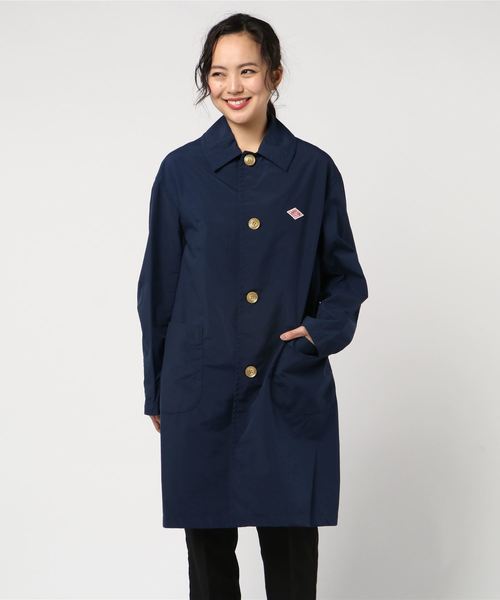 DANTON（ダントン）の「ダントン DANTON / ナイロンタフタステンカラーコート Nylon Taffta Staincollar Coat（ステンカラーコート・レディース・サンドベージュ/ネイビー/サックスブルー/ローズ・34/36）」の18枚目の写真