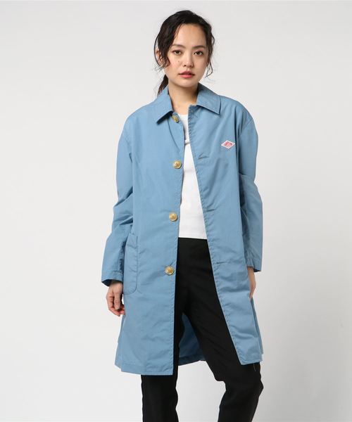 DANTON（ダントン）の「ダントン DANTON / ナイロンタフタステンカラーコート Nylon Taffta Staincollar Coat（ステンカラーコート・レディース・サンドベージュ/ネイビー/サックスブルー/ローズ・34/36）」の20枚目の写真