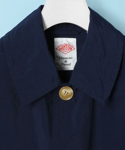 DANTON（ダントン）の「ダントン DANTON / ナイロンタフタステンカラーコート Nylon Taffta Staincollar Coat（ステンカラーコート・レディース・サンドベージュ/ネイビー/サックスブルー/ローズ・34/36）」の10枚目の写真